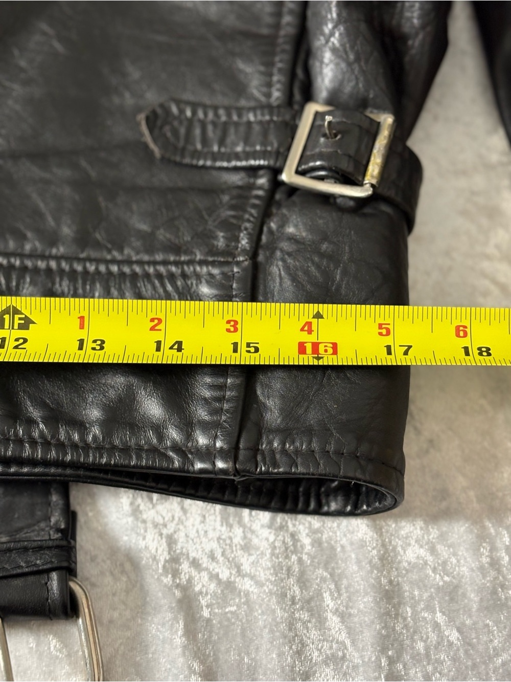Luxurious Black Leather Biker Jacket - Picture 10 of 10